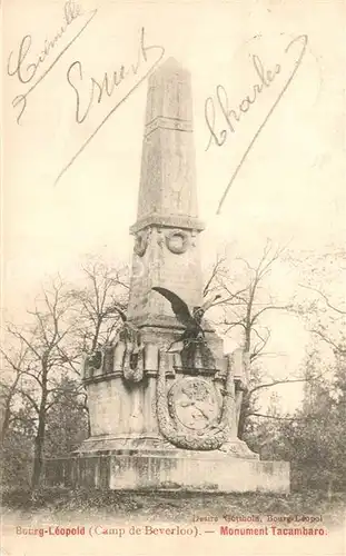 AK / Ansichtskarte Bourg Leopold Monument Tacambaro Bourg Leopold