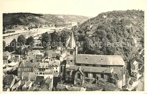 AK / Ansichtskarte Bouvignes sur Meuse Panorama de Crevecoeur Eglise Maison espagnole Vue sur Dinant Bouvignes sur Meuse