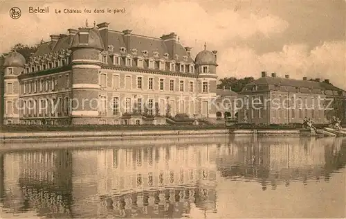 AK / Ansichtskarte Beloeil_Hainaut Le Chateau vu dans le parc Beloeil Hainaut