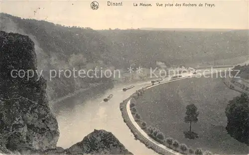 AK / Ansichtskarte Dinant_Wallonie La Meuse Vue prise des Rochers de Freyr Dinant Wallonie