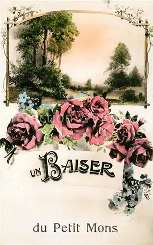 AK / Ansichtskarte Mons_Belgien Un Baiser du Petit Mons Mons Belgien