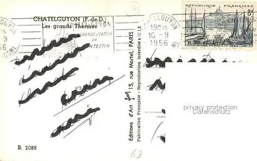 AK / Ansichtskarte Chatelguyon Les grands thermes Chatelguyon