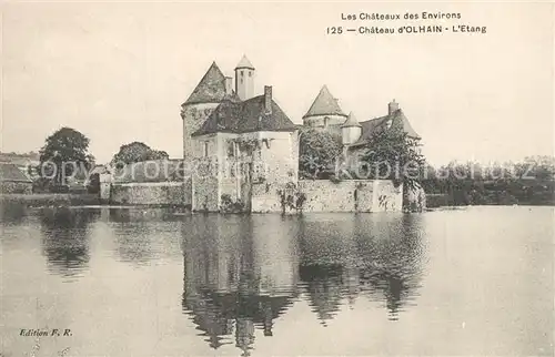 AK / Ansichtskarte Fresnicourt le Dolmen Chateau d Olhain Etang Wasserschloss Fresnicourt le Dolmen