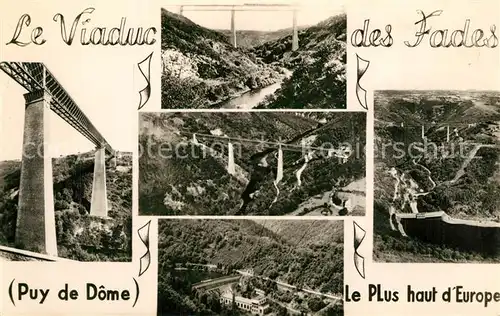 AK / Ansichtskarte Puy de Dome Viaduc des Fades Viaduc le plus haut de l Europe Puy de Dome