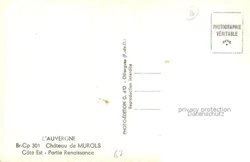 AK / Ansichtskarte Murols Chateau Partie Renaissance Murols