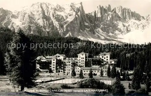 AK / Ansichtskarte Carezza Grande Albergo Carezza Latemar  Carezza