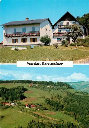 AK / Ansichtskarte St_Gertraud_Frantschach Pension Bernsteiner Fliegeraufnahme St_Gertraud_Frantschach