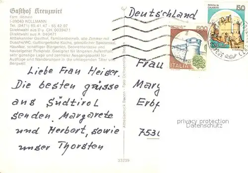 Kollmann Gasthof Kreuzwirt 