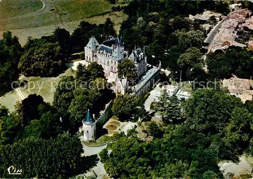 AK / Ansichtskarte Mirambeau_Charente Maritime Fliegeraufnahme Chateau Mirambeau