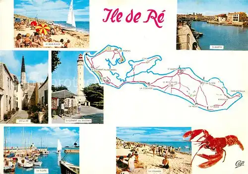 AK / Ansichtskarte Ile_de_Re Port Plage Ars St. Clement St. Martin Ile_de_Re
