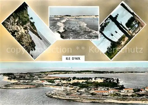 AK / Ansichtskarte Ile_d_Aix Fliegeraufnahme mit Leuchtt?rmen Ile_d_Aix