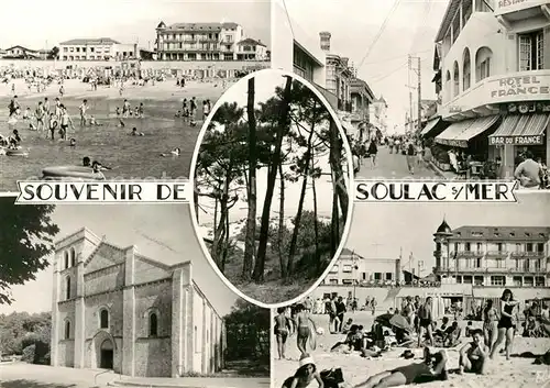 AK / Ansichtskarte Soulac sur Mer Plage Eglise Soulac sur Mer