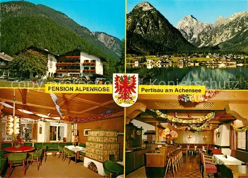 AK / Ansichtskarte Pertisau_Achensee Pension Alpenrose Bes. Martin Albrecht Pertisau Achensee