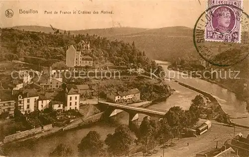 AK / Ansichtskarte Bouillon_Liege_Wallonie Pont de France et Chateau des Moines Bouillon_Liege_Wallonie