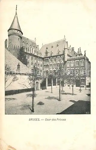 AK / Ansichtskarte Bruges_Brugge_Flandre Cour des Princes 