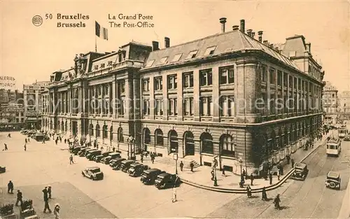 AK / Ansichtskarte Bruxelles_Bruessel La Grand Poste Bruxelles_Bruessel