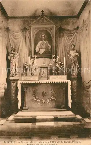 AK / Ansichtskarte Bertrix Maison de retraites des Filles de la Sainte Vierge Sanctuaire de la Chapelle Bertrix