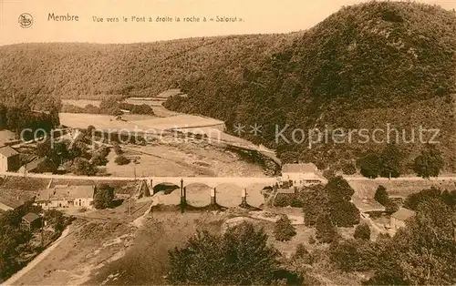 AK / Ansichtskarte Membre Vue vers le Pont a droite la roche a Salorut 