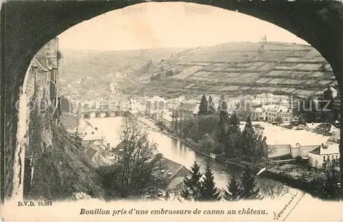 AK / Ansichtskarte Bouillon Pris dune embrassure de canon au chateau Bouillon