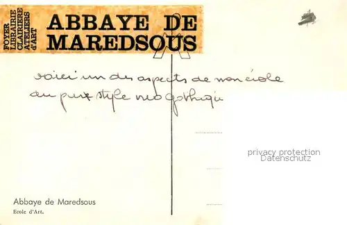 AK / Ansichtskarte Maredsous Abbaye de Maredsous Maredsous