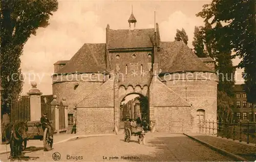 AK / Ansichtskarte Bruges_Brugge_Flandre La porte Marechale 