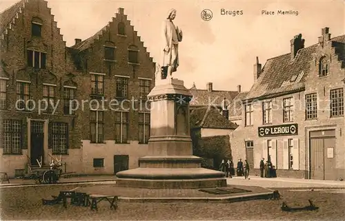 AK / Ansichtskarte Bruges_Brugge_Flandre Place Memling 