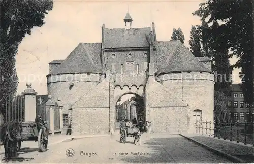AK / Ansichtskarte Bruges_Brugge_Flandre La porte Marechale 