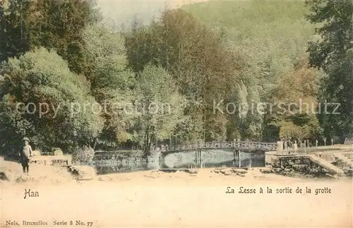 AK / Ansichtskarte Han_Namur La Lesse a la sortie de la grotte Han_Namur