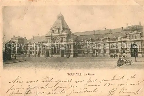 AK / Ansichtskarte Tournai La Gare Tournai