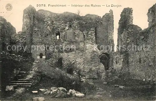 AK / Ansichtskarte Franchimont Interieur des Ruines Le Donjon Franchimont