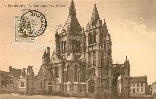 AK / Ansichtskarte Bonsecours_Belgien La Basilique vue de cote Bonsecours Belgien