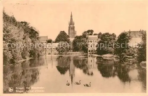 AK / Ansichtskarte Bruges_Brugge_Flandre le Lac d Amour 