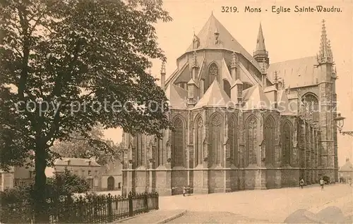 AK / Ansichtskarte Mons_Belgien Eglise Sainte Waudru Mons Belgien