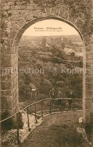 AK / Ansichtskarte Philippeville_Sautour Ancienne Porte Romaine 