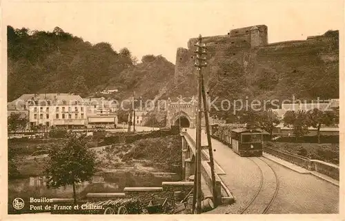 AK / Ansichtskarte Bouillon Pont de France et Chateau Bouillon
