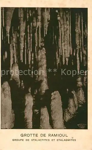 AK / Ansichtskarte Ramioul Grotte Groupe de Stalactites et Stalagmites Tropfsteinhoehle 