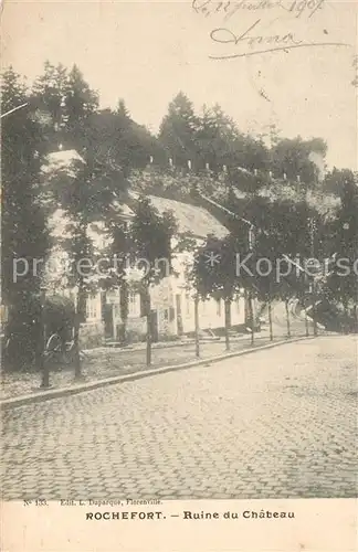 AK / Ansichtskarte Rochefort_Namur_Wallonie Ruine du Chateau Rochefort_Namur_Wallonie