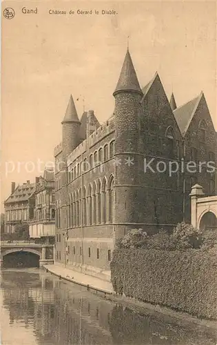 AK / Ansichtskarte Gand_Belgien Chateau de Gerard le Diable Gand Belgien
