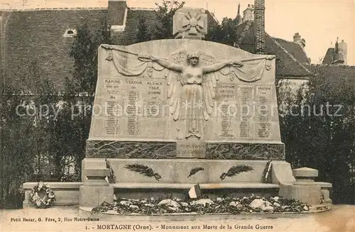 AK / Ansichtskarte Mortagne au Perche Monument aux Morts de la Grande Guerre Kriegerdenkmal Mortagne au Perche