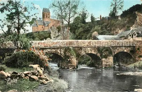 AK / Ansichtskarte Saint Ceneri le Gerei Eglise et le Pont Saint Ceneri le Gerei