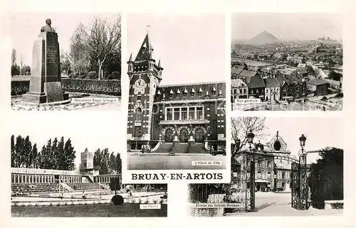 AK / Ansichtskarte Bruay_en_Artois Monument Piscine Hotel de Ville Entree des Grands Bureaux Bruay_en_Artois