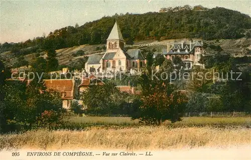 AK / Ansichtskarte Clairoix Vue sur le village Eglise Clairoix