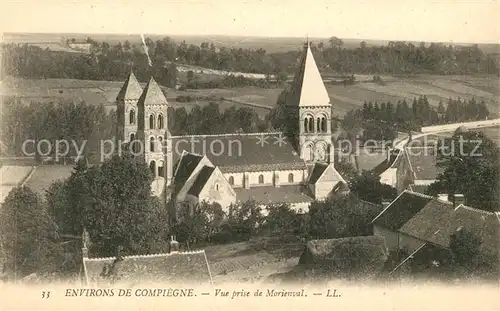 AK / Ansichtskarte Morienval_Oise Eglise Monument historique Morienval Oise