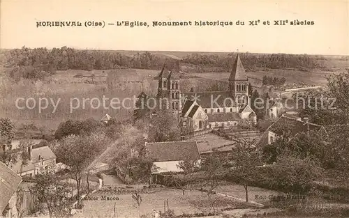AK / Ansichtskarte Morienval_Oise Eglise Monument historique Morienval Oise