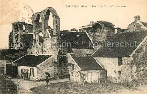 AK / Ansichtskarte Thiers sur Theve Vue interieure du Chateau ruines Thiers sur Theve
