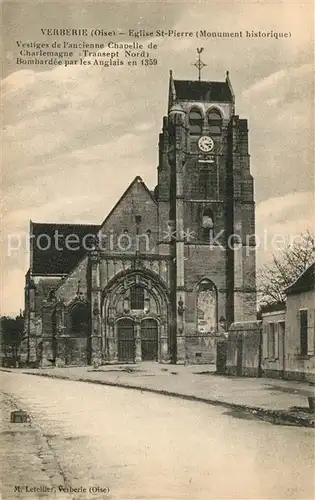 AK / Ansichtskarte Verberie Eglise Saint Pierre Monument historique Verberie