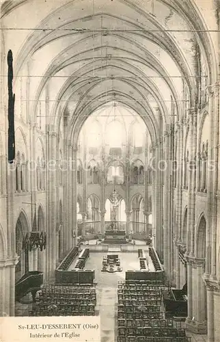 AK / Ansichtskarte Saint Leu d_Esserent Interieur de l Eglise Saint Leu d_Esserent