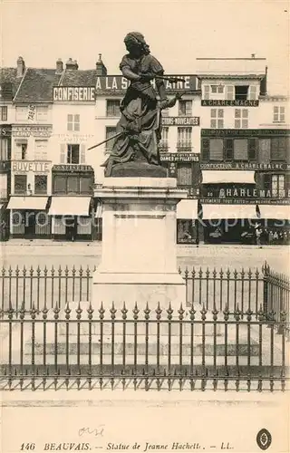 AK / Ansichtskarte Beauvais Statue de Jeanne Hachette Monument Beauvais