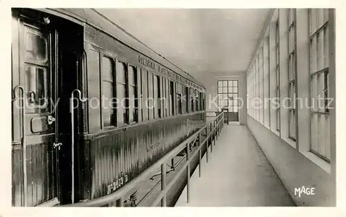 AK / Ansichtskarte Foret_de_Compiegne Clairiere de l Armistice Wagon du Marechal Foch Foret_de_Compiegne