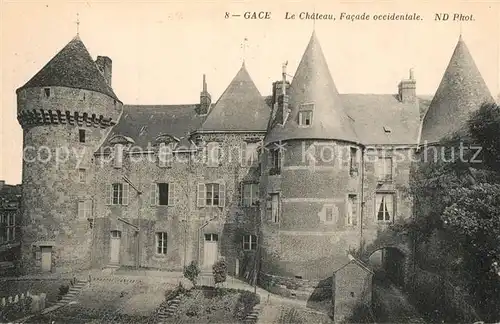 AK / Ansichtskarte Gace Chateau facade occidentale Gace